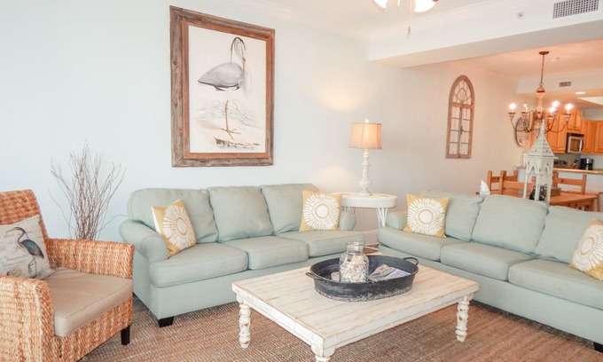 Dauphin Island Condominio | Holiday Isle 404 - Condominio frente al golfo con piscinas y cancha de tenis