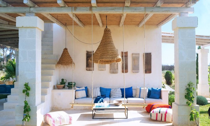 Campi Salentina Casa | Unique country home with beautiful vistas on orchards and vineyards