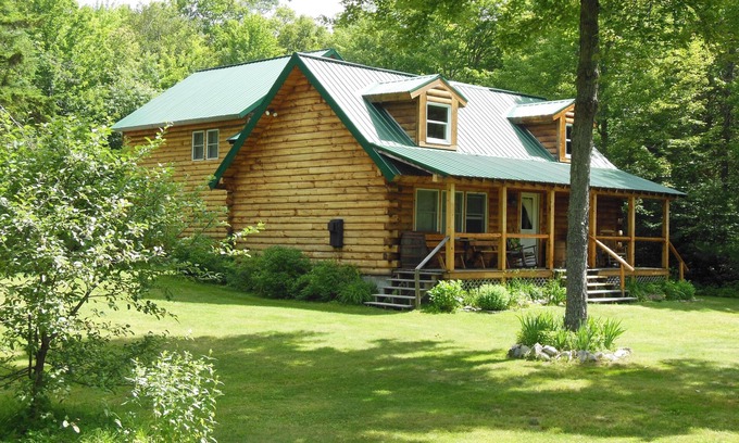 Twin Mountain Cabina | Cabaña de madera única en un entorno privado de montaña blanca con vistas espectaculares