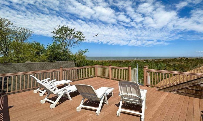 Cape May Point Casa | Unobstructed Ocean Views. Renovated For 2023 Season!