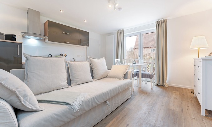 Grebin Apartamento | Vacation apartment Henne with terrace in Grebin