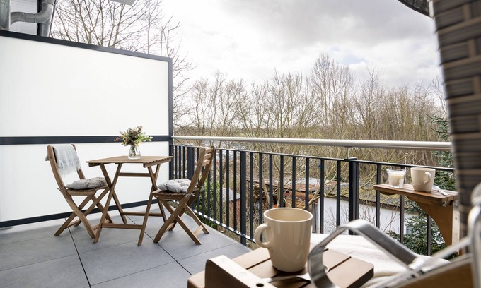 Neustadt in Holstein Apartamento | Vacation apartment Kleine Perle in house Pier 67 with balcony in Neustadt