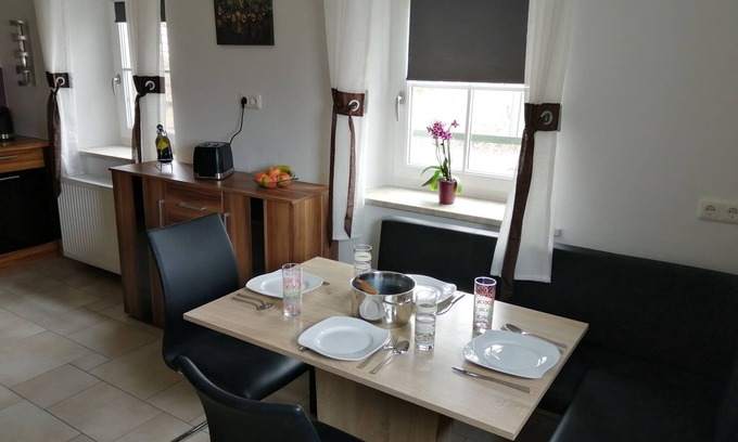 Laufen Casa | Vacation home 86 sqm, 2 bedrooms, living room with sofa bed, terrace and garden