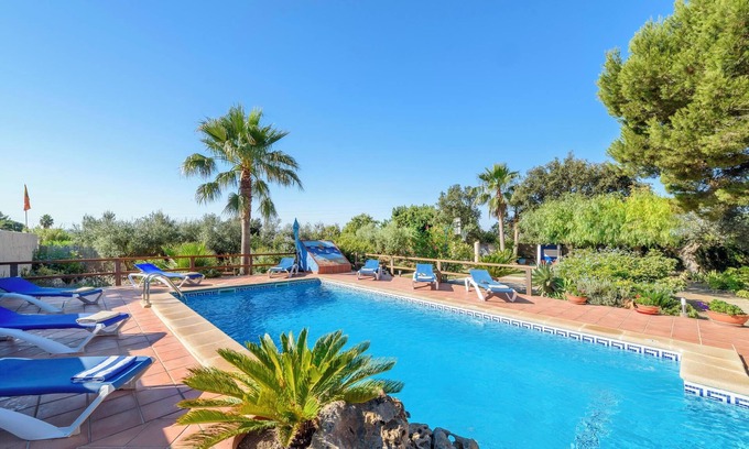 Inca Casa | Casa de vacaciones Sa Sort con vistas a la montaña, piscina, terraza y barbacoa