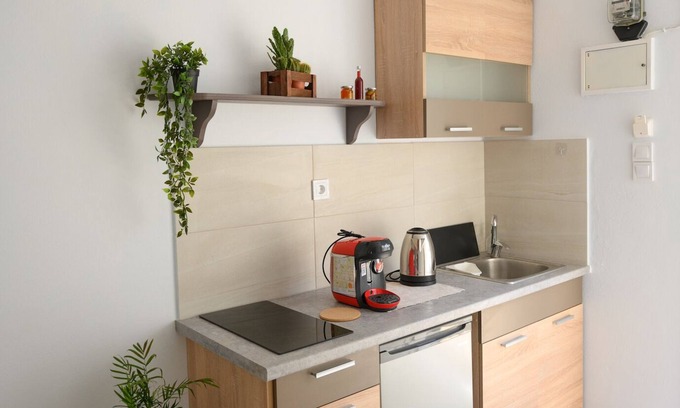 Panormos Apartamento | Verano V5 (up to 2 guests) - Cozy apartment 2 minutes (200m) to the beach