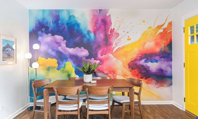 Port Angeles Cabaña | Vibrant Parkside Retreat -Newly Renovated, Hot Tub & Walkable to Downtown!