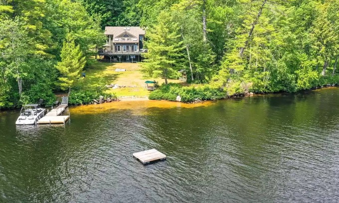 Bridgton Casa | Views of the Sunrise from the Deck; Beach, Ski, snowmobile@The Water's Edge