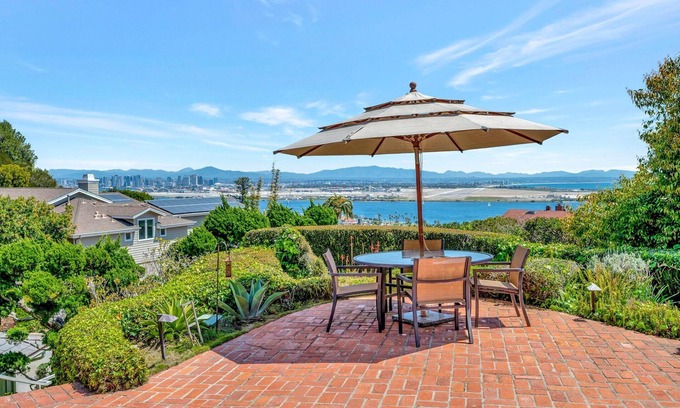 Point Loma Casa | Views w open air home