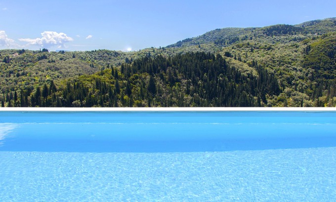 Apolpaina Villa | Alba Casa de lujo con piscina privada y vista panorámica cerca de la ciudad de Lefkada