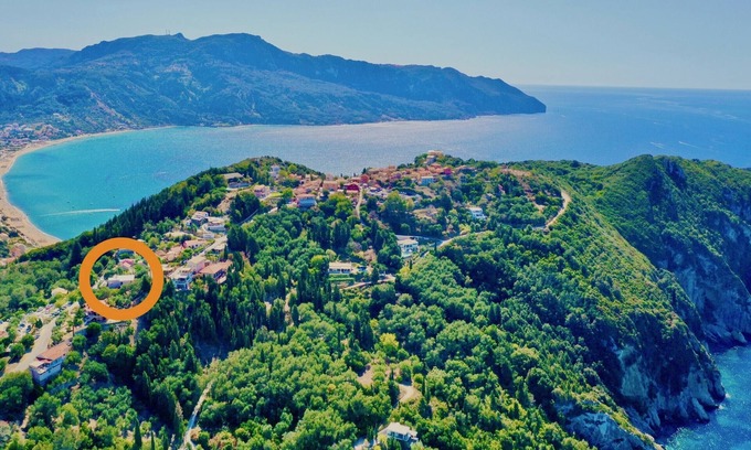 Afionas Villa | Villa Anafoufou Afionas with private heatable pool