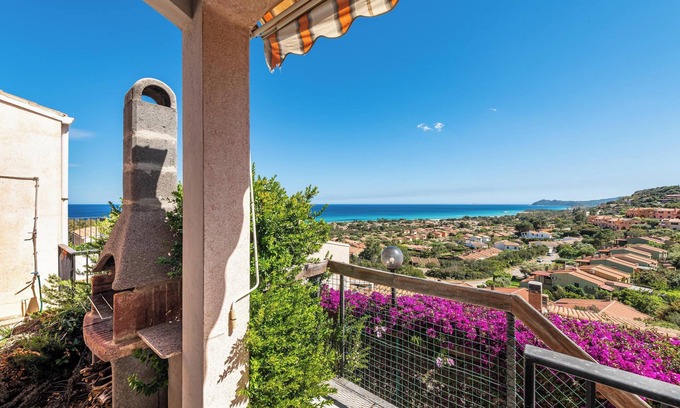 Costa Rei Villa | Villa "Birgit" con vistas al mar, vistas a la montaña, aire acondicionado y terraza