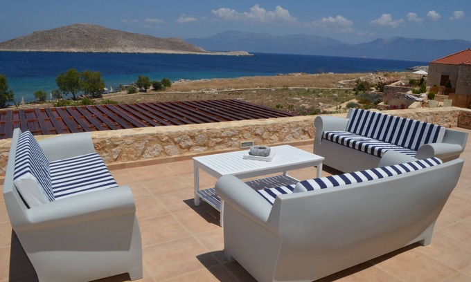 Halki Villa | Villa Blu increíble villa frente a la playa