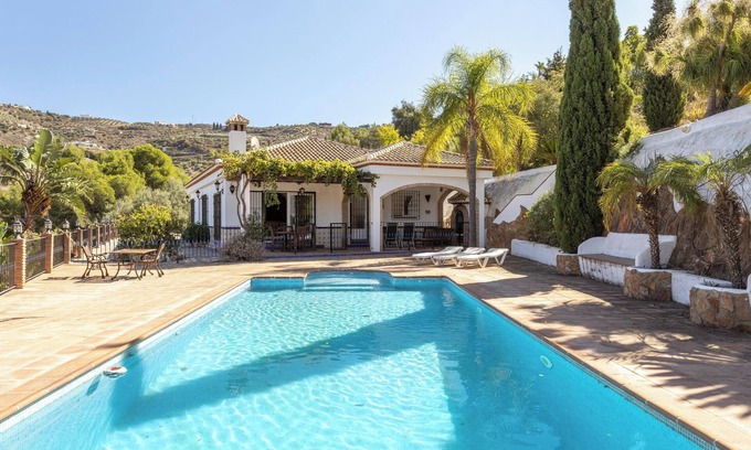 Jete Villa | Villa Casa Cristina con vistas a la montaña, piscina, jardín, aire acondicionado y Wi-Fi