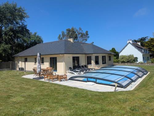 Plestin-les-Greves Casa | Villa de bord de mer avec piscine privée
