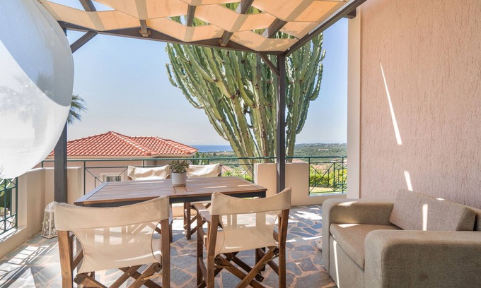 Leivathos Apartamento | Villa Eirini con vistas al mar