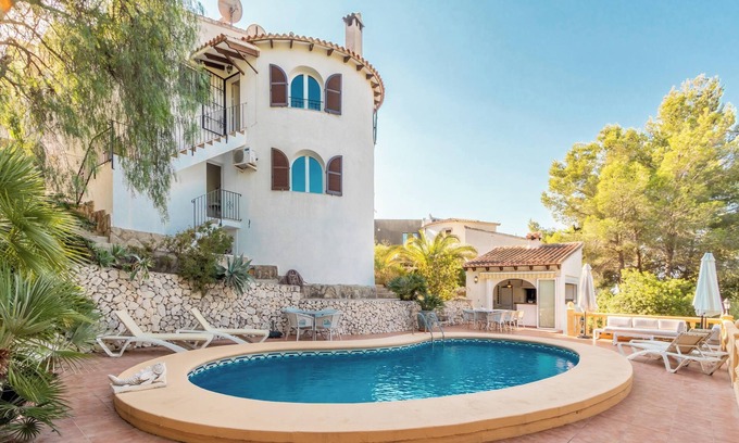 Costa de Benissa Villa | Villa "El Refugio" con vistas al mar y a la montaña, piscina privada, aire acondicionado y Wi-Fi