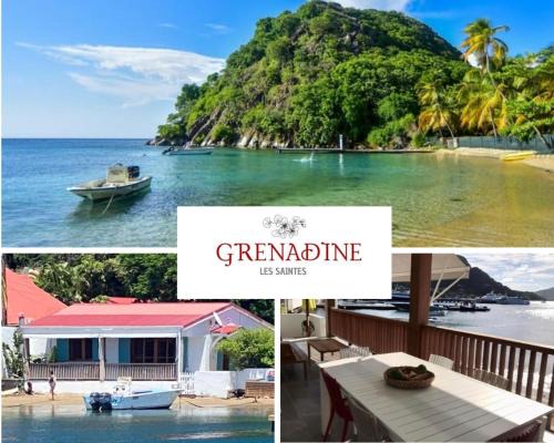 Terre-de-Haut Villa | Villa GRENADINE - CLIM & TERRASSE- Face MER Vue panoramique, les pieds dans l'eau - OFFRE SPECIALE - LES SAINTES
