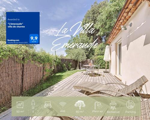 Valbonne Casa | Villa "L'émeraude - Maison d'Hôtes - Jardin et parking privés - Valbonne