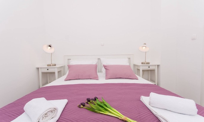 Veliki Drvenik Apartamento | Villa LA-Comfort Apartamento de un dormitorio con terraza con vistas al mar 1