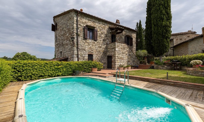 Colle Petroso Villa | Villa 'La Petrosa' con piscina privada, jardín privado y balcón