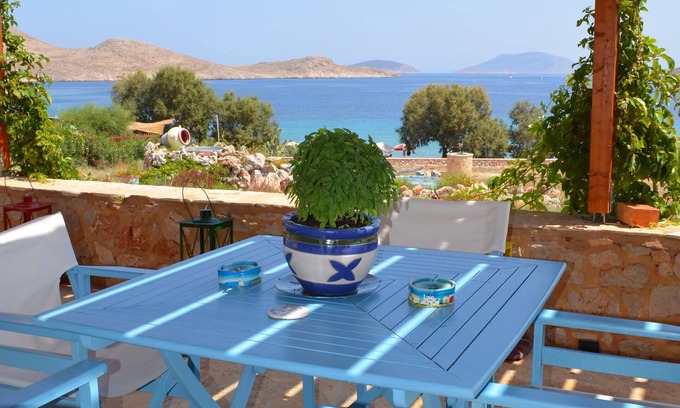Halki Villa | Frente a la playa Villa Romanza