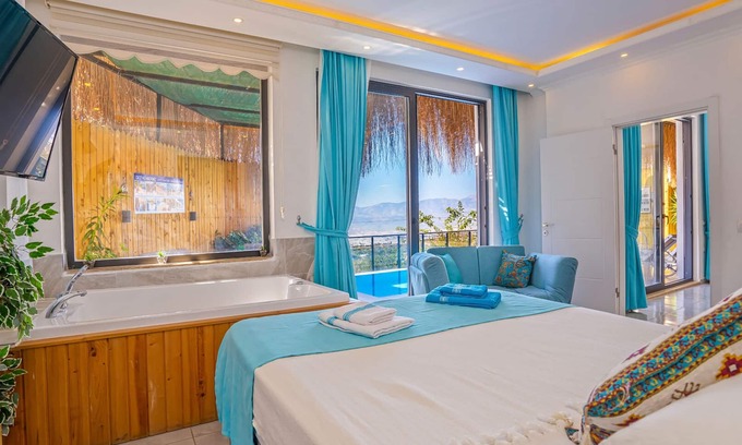 Uzumlu Villa | Private villa-heated pool Kalkan Villas honeymooners & couples friendly