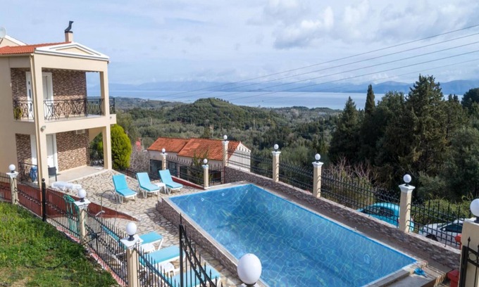 Lefkimmi Villa | Villa Spartera - Cinco Habitaciones Villa, Capacidad 10