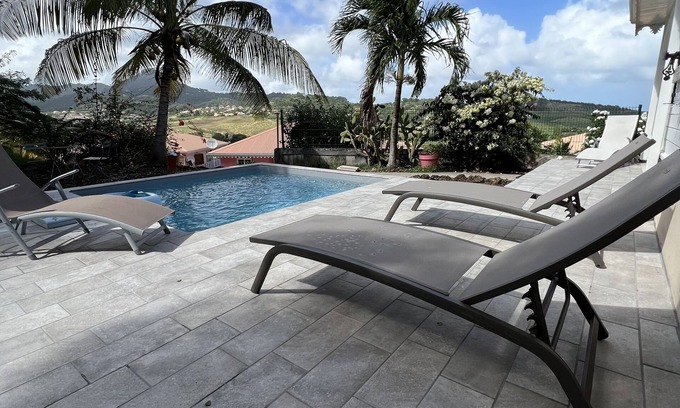 Le Vauclin Villa | Villa Vauclin 5 personas, tranquilo, cerca de la Pointe Faula