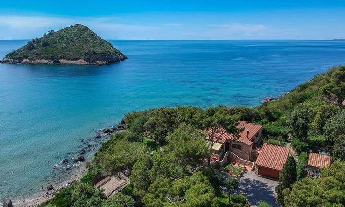 Porto Ercole Villa | Villa Meraviglia, con impresionantes vistas al mar en Porto Ercole