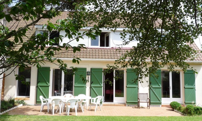 Hardelot-Plage Villa | Villa con jardín en el centro, a 300 metros de playa