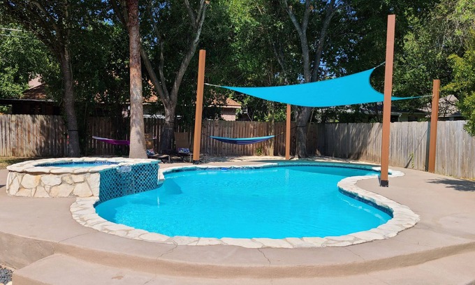 Saxony Casa | VRBO HOME AWAY Paradise Getaway House- With Pool and Hot Tub!