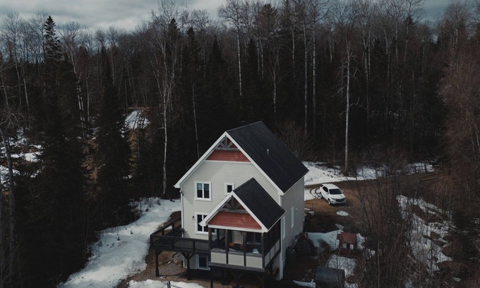 Saint-Michel-des-Saints Chalet De Esquí | Waterfront, Spa, Sauna, Cold bath Private dock, Fishing, View
