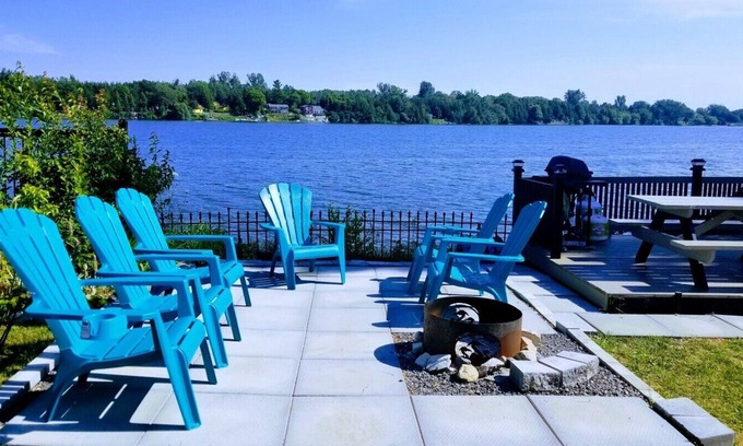 Cherry Valley Cabaña | Frente al East Lake Cottage Área de bancos de arena