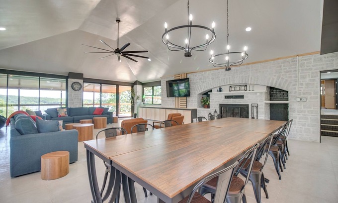 Grove Casa | Waterfront Hot Tub - Luxe Home on Grand Lake!