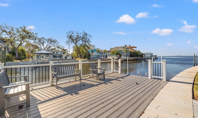 Palm Harbor Casa | Waterfront Island Oasis FULLY REMODELED! W/ BOAT DOCK!