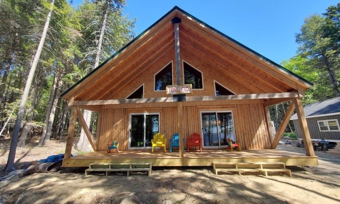 North Washington Casa | Waterfront Log Home on West Grand Lake