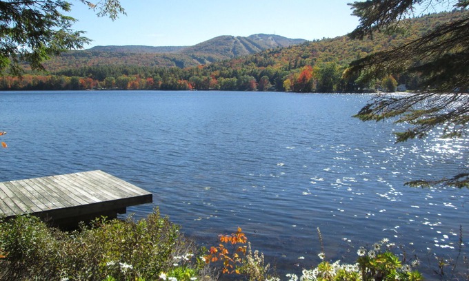 Mount Sunapee Casa | Cabaña frente al lago con el monte. Vistas de Sunapee