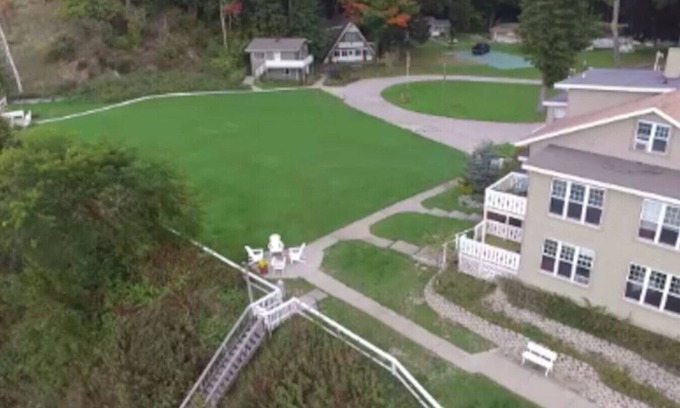 Whitehall Cabina | Waterfront Lake Michigan 40-350 huéspedes, gran piscina de estilo resort de cabina