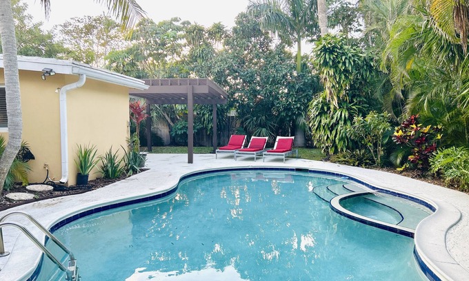 Imperial Point Casa | Welcome to Paradise! Private home with Heated Pool at Lauderdale by the Sea.