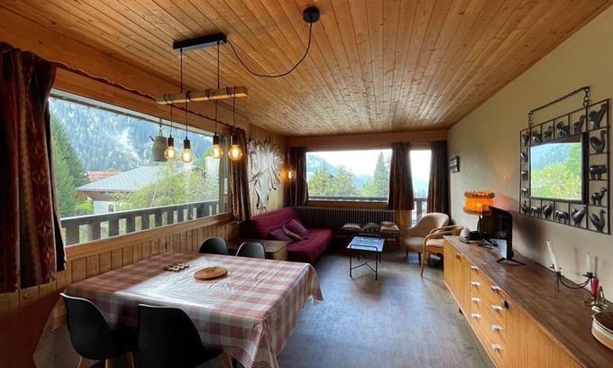 Cohennoz Apartamento | Apartamento para 6, en el centro de Cernix y a pie de pistas