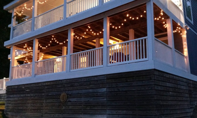 Titus Casa | What a view of our beautiful Lake Jordan. This cabin is sure to charm you .