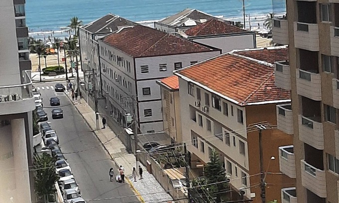 Canto do Forte Apartamento | CÓMODO NUEVO 1 DORMIR.- * WIFI- *-NOCHE DEL BALCÓN GOURMET BEACH