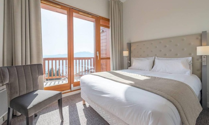 Arc-1800 Hotel | Wifi, al pie de las pistas de esquí, sauna, hammam, balcón, tv, local para esquís, 45m², Les Arcs