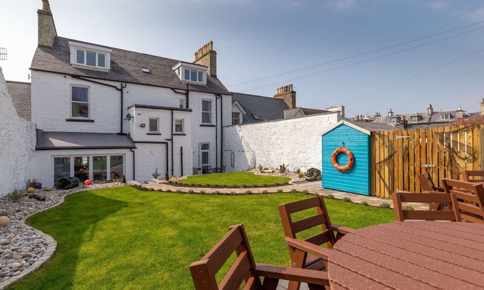 Portpatrick Casa | Preciosa casa de vacaciones privada para 16 personas con WIFI, TV, patio y mascotas permitida