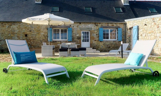 Camaret-sur-Mer Casa | Maravillosa casa de vacaciones privada para 8 personas con WIFI, TV, terraza y mascotas permitida