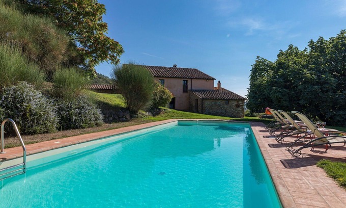 Gambassi Terme Villa | Casa de vacaciones privada con WIFI, piscina privada, TV, vista panorámica, cerca de San Gimignano