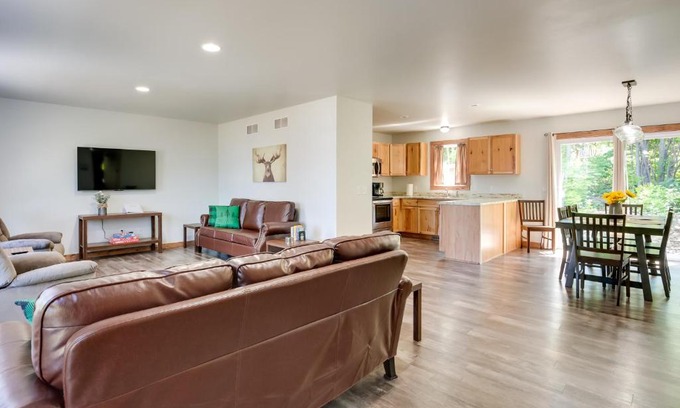 Hancock Casa | Wooded Hancock Home Near Ski and Snowmobile Trails!