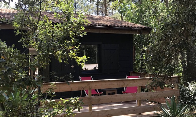 Lacanau-Ocean Chalet De Esquí | CHALET DE MADERA ENTRE BOSQUE Y OCÉANO
