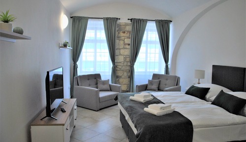 Apartamento City, 1 cama de matrimonio grande con sofá cama, planta baja