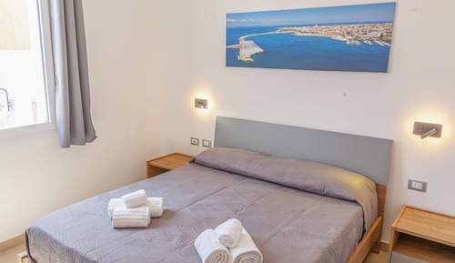 Habitación básica con 1 cama doble o 2 individuales, 1 cama doble